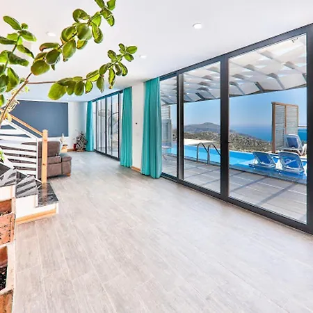 3 Bedrooms With Sea View Private Pool And Jacuzzi At 3 Km Away From The Hotel Kas
